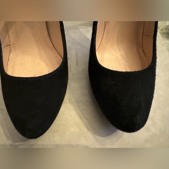 Kate Spade Nara Double Strap Mary Jane Black Suede Heels Size 6 - Picture 5 of 12